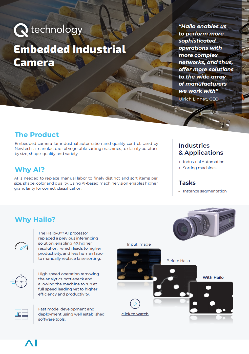 嵌入式工业摄像头，保证产品质量